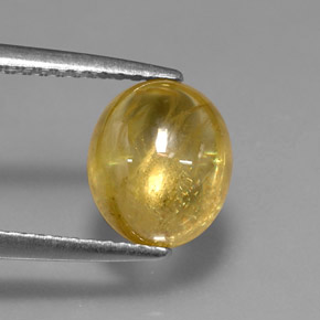 9,17 ctw natürlicher gelb-gold Sphene, Transparent, Transparent / Lichtdurchlässig