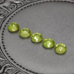 1,53 ct natürliche grüner Sphen-Edelsteine, Rundschliff, VS