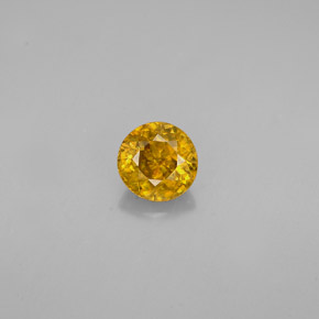 9,17 ctw natürlicher Golden Sphene, Rund Schliff, VVS-VS