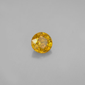 9,17 ctw natürlicher Golden Sphene, Rund Schliff, VVS-VS