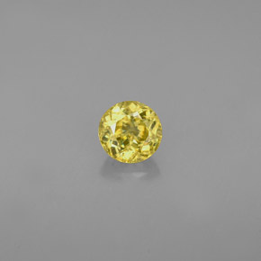0,47 ctw natürlicher Gold Sphen, Rundschliff, VVS-VS