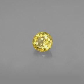 0,47 ctw natürlicher Gold Sphen, Rundschliff, VVS-VS