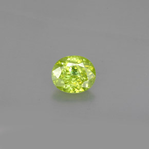 1,33 ctw natürlicher grüner Sphen, Oval Schliff, SI