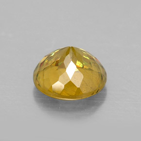 0,74 ctw natürlicher Gold Sphen, Rundschliff, SI
