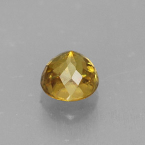 0,54 ctw natürlicher Gold Sphen, Rundschliff, VS