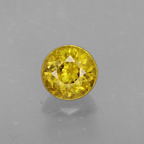 9,17 ctw natürlicher gelb-gold Sphene, Rund Schliff, VS