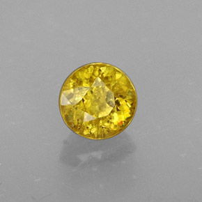 9,17 ctw natürlicher gelb-gold Sphene, Rund Schliff, VS