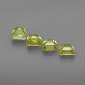  ct natürliche grüner Sphen-Edelsteine, Quadrat, VS