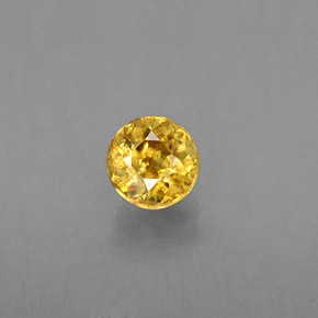 9,17 ctw natürlicher gelb-gold Sphene, Rund Schliff, VS-SI