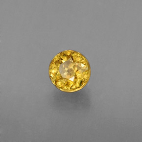 9,17 ctw natürlicher gelb-gold Sphene, Rund Schliff, VS-SI