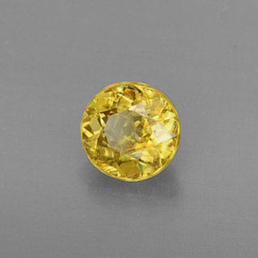 9,17 ctw natürlicher gelb-gold Sphene, Rund Schliff, VVS-VS