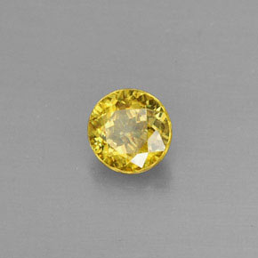 9,17 ctw natürlicher gelb-gold Sphene, Rund Schliff, VVS-VS