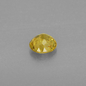 9,17 ctw natürlicher gelb-gold Sphene, Rund Schliff, VVS-VS