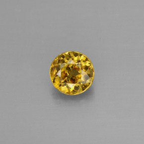 9,17 ctw natürlicher gelb-gold Sphene, Rund Schliff, VVS-VS