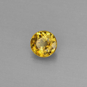 9,17 ctw natürlicher gelb-gold Sphene, Rund Schliff, VVS-VS