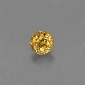 9,17 ctw natürlicher gelb-gold Sphene, Rund Schliff, VVS-VS