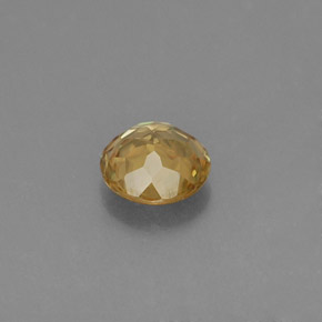 0,44 ctw natürlicher Gold Sphen, Rundschliff, VVS-VS
