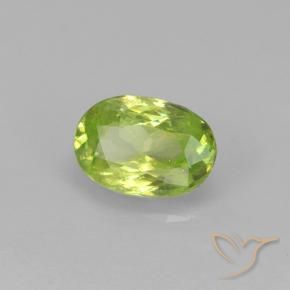 9,17 ctw natürlicher hellgrün Sphene, Oval, Lichtundurchlässig