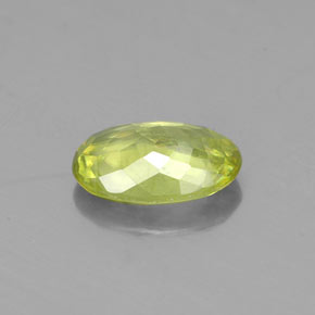 0,80 ctw natürlicher grüner Sphen, Oval Schliff, VS-SI