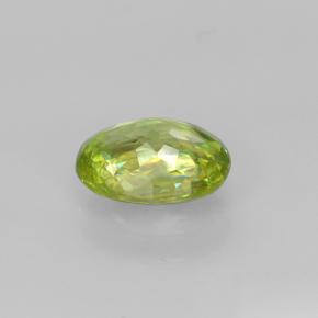 0,85 ctw natürlicher grüner Sphen, Oval Schliff, VS
