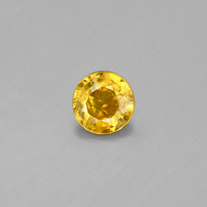 9,17 ctw natürlicher gelb-gold Sphene, Rund Schliff, SI