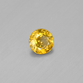 9,17 ctw natürlicher gelb-gold Sphene, Rund Schliff, SI