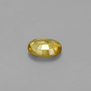 0,54 ctw natürlicher gelber Sphen, Oval Schliff, SI
