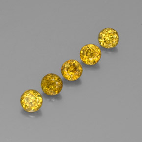 1,75 ct natürliche gelber Sphen-Edelsteine, Rundschliff, VS-SI
