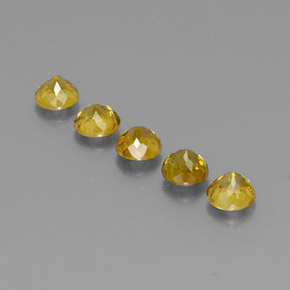 1,75 ct natürliche gelber Sphen-Edelsteine, Rundschliff, VS-SI