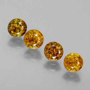 1,71 ct natürliche grüner Sphen-Edelsteine, Rundschliff, SI