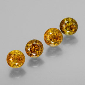 1,71 ct natürliche grüner Sphen-Edelsteine, Rundschliff, SI