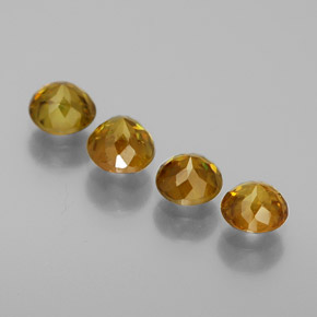 1,71 ct natürliche grüner Sphen-Edelsteine, Rundschliff, SI