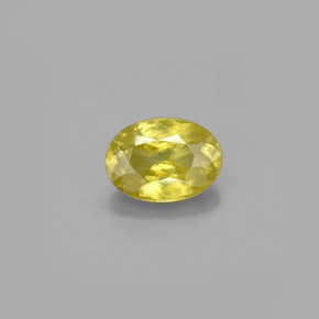 0,92 ctw natürlicher Gold Sphen, Oval Schliff, VS-SI