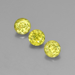  ct natürliche gold-grün Sphene-Edelsteine, Rund Schliff, VS-SI