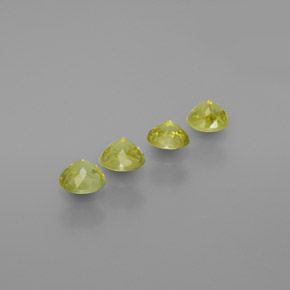 1,40 ct natürliche grüner Sphen-Edelsteine, Rundschliff, VS-SI