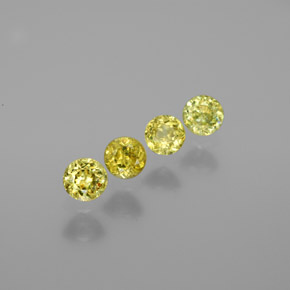 1,21 ct natürliche grüner Sphen-Edelsteine, Rundschliff, VS-SI