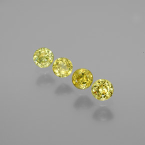 1,21 ct natürliche grüner Sphen-Edelsteine, Rundschliff, VS-SI