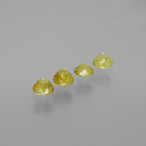 1,21 ct natürliche grüner Sphen-Edelsteine, Rundschliff, VS-SI
