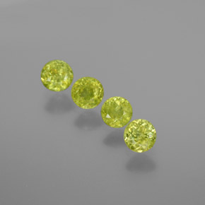 1,21 ct natürliche grüner Sphen-Edelsteine, Rundschliff, VS-SI