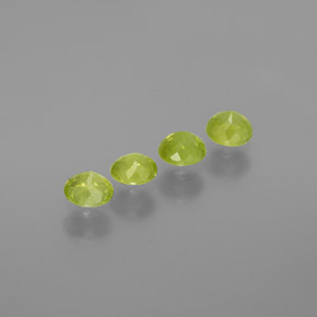 1,21 ct natürliche grüner Sphen-Edelsteine, Rundschliff, VS-SI