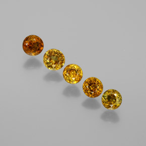 1,21 ct natürliche mehrfarbiger Sphen-Edelsteine, Rundschliff, VS-SI