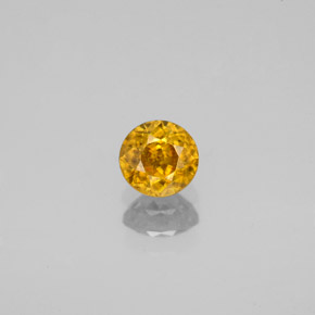 0,51 ctw natürlicher Gold Sphen, Rundschliff, VS-SI