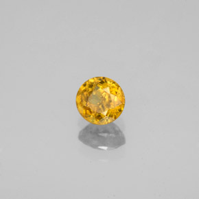 0,51 ctw natürlicher Gold Sphen, Rundschliff, VS-SI