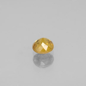 0,51 ctw natürlicher Gold Sphen, Rundschliff, VS-SI