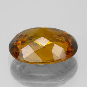 4,70 ctw natürlicher orangefarbener Sphen, Oval Schliff, VS-SI