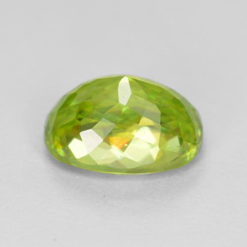 1,97 ctw natürlicher gelber Sphen, Oval Schliff, SI