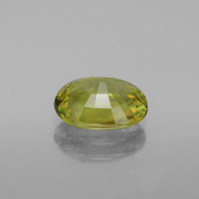 1,60 ctw natürlicher grüner Sphen, Oval Schliff, VVS-VS
