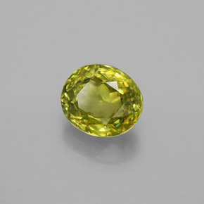 1,82 ctw natürlicher grüner Sphen, Oval Schliff, VS
