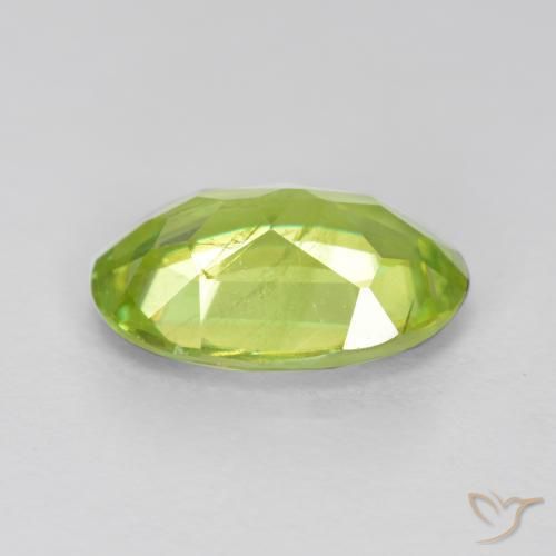 9,17 ctw natürlicher hellgelb Sphene, Oval, SI