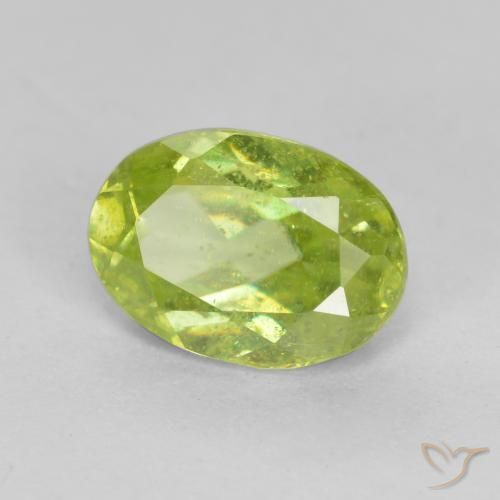 9,17 ctw natürlicher hellgrün Sphene, Oval, SI